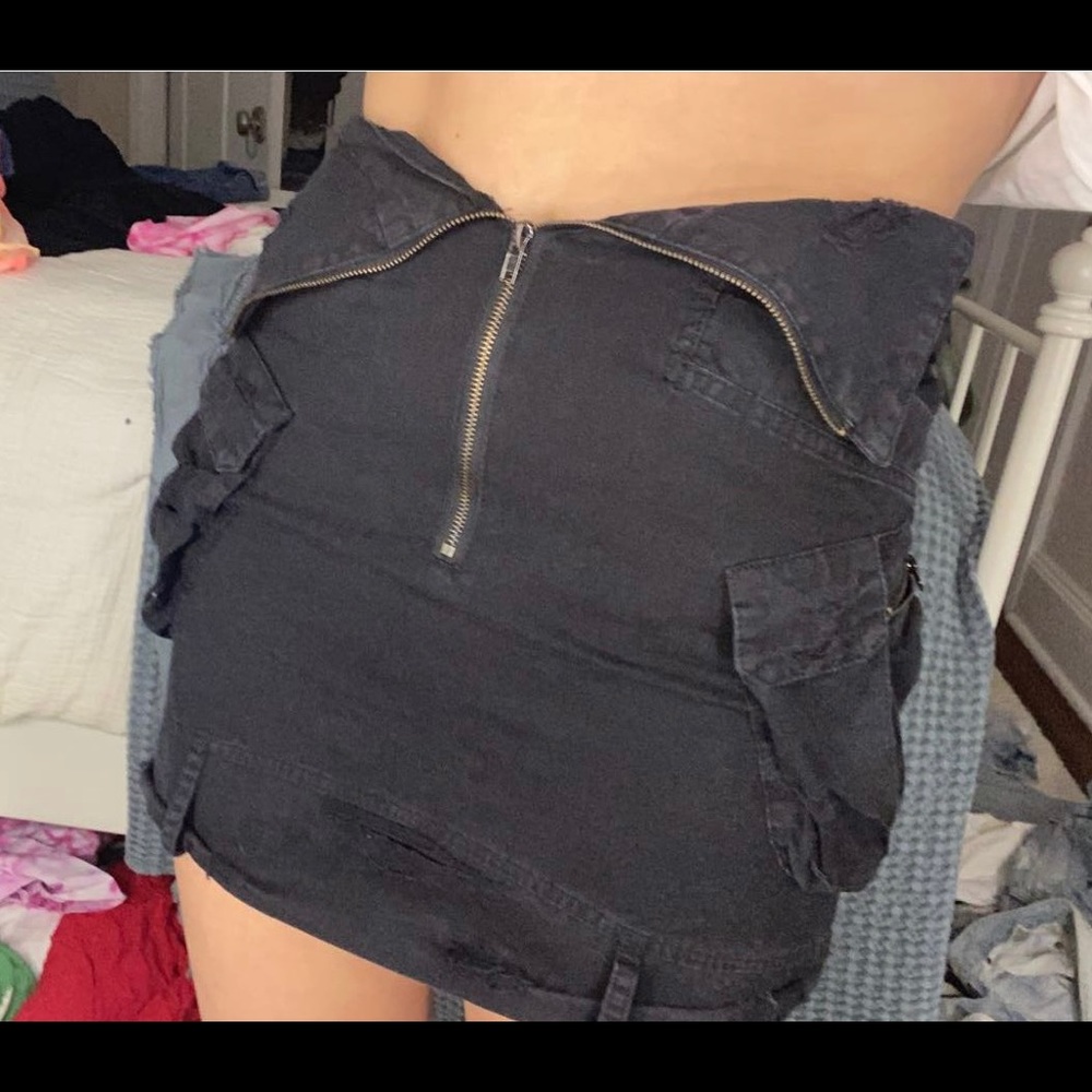 Carmar denim skirt cargo black BRAND NEW